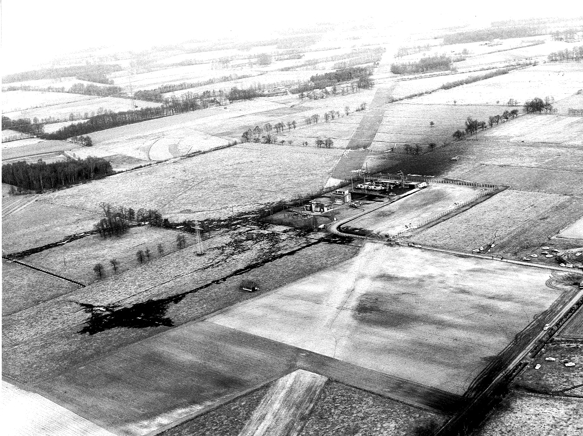 Blick auf die Landschaft rund um die Ölkatastrophe in Ochtrup Blick auf die Landschaft rund um die Ölkatastrophe in Ochtrup